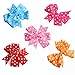 TinkSky Ribbon Bows with Alligator Clips -- 20 Different Bows in 15 Solid Colors and 5 Polka-dot Patterns
