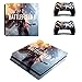 Produktbild THTB Playstation 4 Slim + 2 Controller Aufkleber Schutzfolien Set - Battlefield 1 (5) /PS4 S