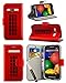 Price comparison product image MobiBax Huawei P20 Lite (2018) 5.84" Screen - Vibrant Attractive Printed Wallet Case Cover By Creative Fresh Pattern Design with Integrated Stand & RETRACTABLE Stylus Pen - Red Telephone Booth Box