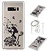 Produktbild Hülle Galaxy Note8 (6,3 Zoll) Hülle,TPU Case Schutzhülle Silikon Case,Niedliche Cartoon Malerei Durchsichtige TPU Bumper Handy Tasche Case Cover Etui für Galaxy Note8 + Schlüsselanhänger (O) (3)