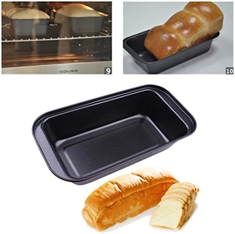 Cake Tins JYC 2018 Mothering Sunday No-Stick Cake Bread Mold Bakeware Carbon Steel Toast Bread Pan-Bread Pan Mold, Black