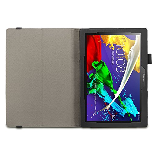 Infiland Lenovo Tab 2 A10-70 / Tab 2 A10-70L / Tab 2 A10-70F / Tab 2 A10-30F / Tab 2 A10-30L / Tab 3 10 Business/ Tab3 10 Plus Hülle Case -Slim Fit Folio PU-lederne dünne Kunstleder Schutzhülle Cover Tasche für Lenovo Tab 2 A10-70 / Tab 2 A10-30 / Tab 3 10 Business/ Tab3 10 Plus 10,1 Zoll Tablet (mit Auto Schlaf / Wach Funktion)(Fröhlicher Baum) - 4