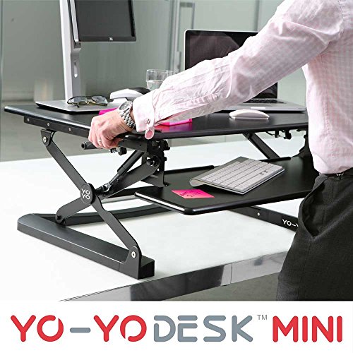 Bundle Offer -Save £30 : Yo-Yo Desk Mini with Standard IMPRINT CumulusPRO comfort mat. Best Selling Height Adjustable Standing Desk [68cm Wide][BLACK] with award winning Standing Desk Anti-fatigue Mat (BLACK). Perfect standing desk bundled solution.