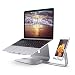Produktbild Aluminium Laptop Ständer Verstellbar Magnesium-aluminium Telefon Stand, Space-saving Desktop-Ständer für alle Apple MacBook, Notebooks und Smartphones (Silber)