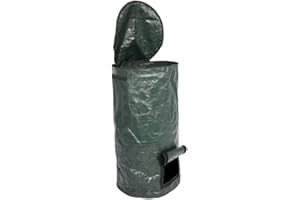 URFEDA Compostiere da Giardino, Sacchi per Fogliame in Plastica, Compostiera in PE Polietilene, Sacchetto della Piantatrice del Giardino, Sacchetto dei Rifiuti Organici per Fermentazione 35 * 60