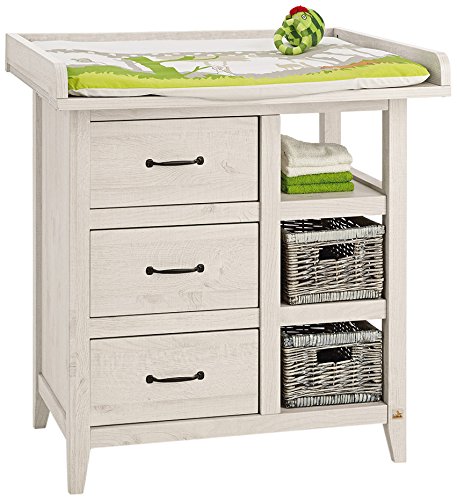 Preisvergleich Produktbild Pinolino 130069 Wickelkommode Madita Beschichtet MDF, Eiche grau