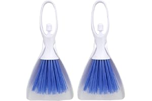 Beito Pelle Portable et Balai de Nettoyage en Plastique Set de Brosse avec Crochet pour Le Nettoyage à Domicile Pet Petit Animal Hamster Mouse-Angel Design