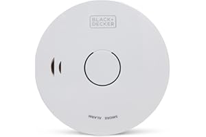 BLACK+DECKER Smoke Alarm. Smoke Alarms For Home Battery Powered With 10 Year Battery Included. Easy To Install Smoke Detector Fire Alarm. Suitable For Hallways, Landings, Living Rooms Bedrooms.