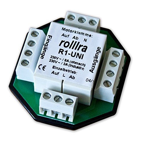 Trennrelais R1-UNI (2 Motore) für Rolladenmotor Jalousiemotor Einzelsteuerung / Zentralsteuerung / Gruppensteuerung