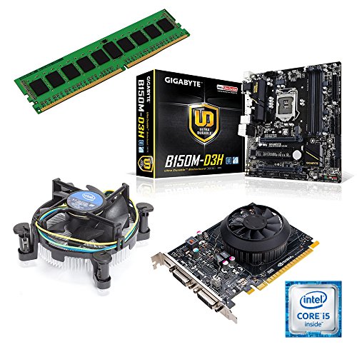 One PC Aufrüst-PC | Intel Core i5-7600, 4 x 3.50GHz | Kabylake | montiertes Aufrüstset | Mainboard: Gigabyte GA-B250M-D3H | 8 GB RAM (1 x 8192 MB DDR4 Speicher 2133 MHz) | CPU Mainboard Gehäuse Bundle | Grafik: 2 GB NVIDIA GeForce GTX 1050 (HDMI, DVI, DP) | Gehäuse: ONE Design-Gehäuse Midi-Tower | 350 Watt leise, 120mm | komplett fertig montiert! - 2