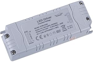 YAYZA! Transformateur 220v 24v LED Dimmable, Triac LED Driver 20W IP44 0.83A Adaptateur de Pilote LED, Mini Alimentation LED de Tension constante, Convient pour écran LED, Ampoules LED G4, MR11, MR16