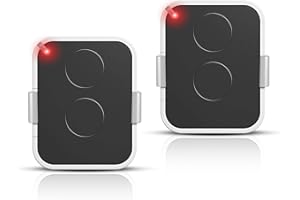 EFFDRDFS Lot de 2 Télécommande Compatible Nice Era ONE2/ON2E/ON4E/ON1E,433,92 MHz Télécommande Porte de Garage,Rolling Code,2 Canaux(Blanc)