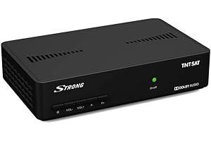 STRONG SRT7406 TNTSAT HD, DVB-S2, to receive TNT via satellite, TNTSAT card valid for 4 years included, HDMI, SCART, Spdif, USB, compatible with 12 V power supply (not included)