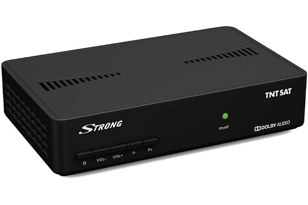 Strong SRT7406 TNTSAT HD, DVB-S2, pour recevoir la TNT par Satellite, Carte TNTSAT valable 4 Ans Incluse, HDMI, Péritel, Spdif, USB, Compatible Alimentation 12 V (Non fournie)