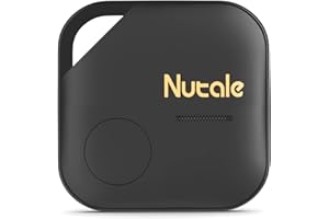 Nutale Air Pro Buscador de Llaves Bluetooth Tag - 1PCS Negro Conectarlo al iPhone para Encontrar Objetos - Localizador de Llaves Buscador para Llaves - Compartimento de Batería Independiente