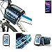Price comparison product image Bike frame bag Front Top Tube Pannier for Medion Life E5020, Head Tube cycling triple case Bicycle mount cradle Mobile Phone Holder, blue, water resistant - K-S-Trade(TM)