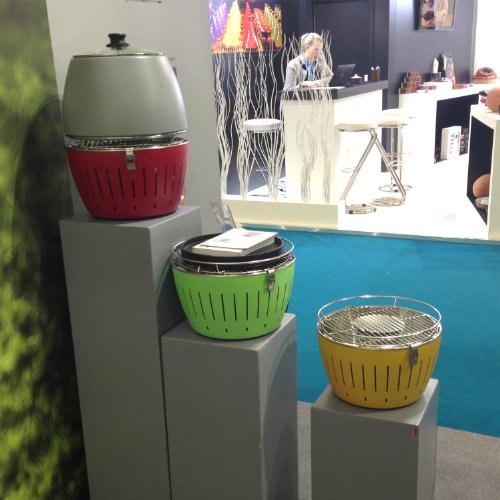 LotusGrill Holzkohlengrill Serie 340, Farbe Limone, 35 x 35 x 24 cm - 4