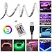 Produktbild LED Strips 100 cm RGB/RGB Strip IP65 Waterproof SMD 5050 Flexible with 5 V USB Cable, TV Background Lighting Kit for HDTV, PC, Computer etc
