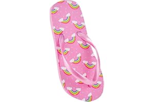KS Brands Childrens Girls Rainbow Cloud Flip Flops