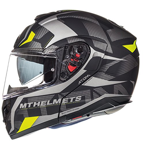 Casco Mt Atom SV DIVERGENCE Negro mate y Amarillo (M)