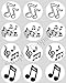 Produktbild 12 Musik Notizen reispapier fee / becher kuchen 40mm cake topper vorschnitt deko Hergestellt Aus Simply Topps Ltd Passend Cupcake Hüllen In My Shop