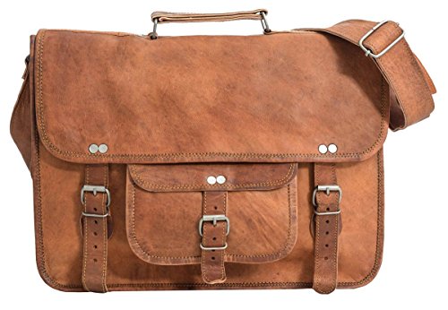 Businesstasche Gusti Leder nature    Finlay 17    Umh  ngetasche Laptoptasche 17 Zoll Vintage Laptoptasche Businesstasche Schultertasche Arbeitstasche