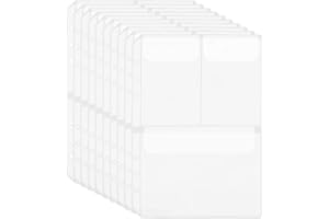 GELUODE 10 Stück A5 Größe 6 Löcher Binder Taschen Kunststoff Binder, 3 Separate Fächer, Transparent Bindertaschen Dokumententasche für Dokumente, Rechnungen, Ordner, Aufbewahrungstaschen