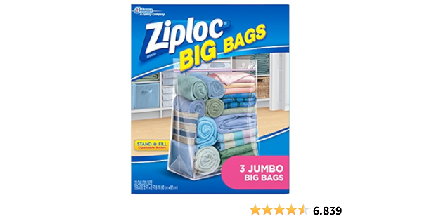 Ziploc Jumbo Big Bags 3 Stuck Amazon De Gewerbe Industrie Wissenschaft