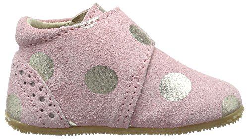 Living Kitzbühel Baby Mädchen Klett Leder mit Goldernen Punkten Lauflernschuhe - 6