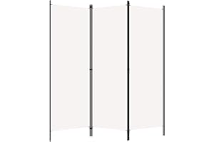 Tidyard Paravento Divisorio Interno Pieghevole a 3 Pannelli in Tessuto e Ferro,Divisorio Pieghevole,Separè per Interni,Paravento Separé,Divisorio Interno,Separe divisorio Interno 150x180 cm