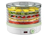 secadora alimentos Capacidad por contenedor 1 kg Beper Deshidratador de frutas 90.506 blanco, Temperatura Ajustable 245W