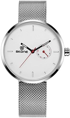 Fashion Men's Watch Quartz Movement Steel Mesh Strap Life Waterproof Watch