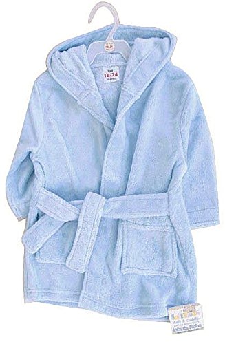 Gorgeously Soft fleece dressing gown by Softtouch - Size Blue - 6-12 Months