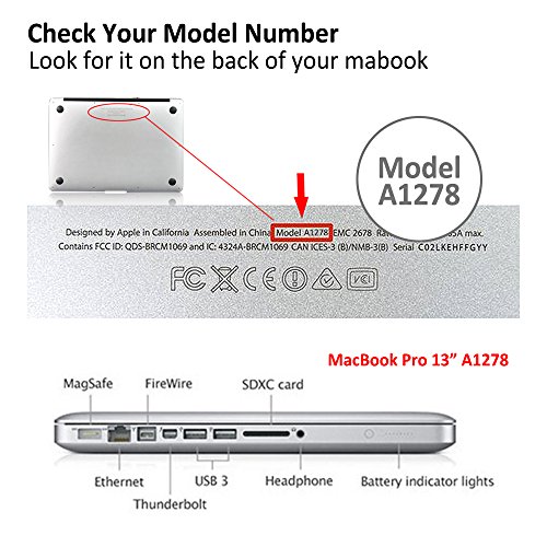 Case MacBook Pro 13 Hülle Navy Blau ,iCasso Reines Farbe design Ultra Slim Kratzfeste Matt Rutschfest Hartschale Snap Case für MacBook Pro 13 Zoll (mit CD ROM) (Modell: A1278) - 2