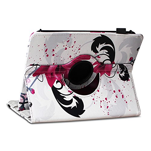 Odys Thor 10 plus 3G Robuste Universal Tablet Schutzhülle aus hochwertigem Kunstleder Hülle Tasche Standfunktion 360° Drehbar kombiniert Schutz und Design in 9 verschiedenen Farben Cover Case Universal Schutzhülle , Farben:Motiv 7 - 3