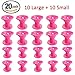 Healthy Care 20 Pieces (10 Large+10 Small) Magic Hair Curlers Silicone No Clip Soft Hair Style Rollers DIY Curling Hairstyle Accessories Tools RS.2309.00