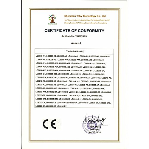 GreForest 3 Farben ändern leuchten LED-Duschkopf für Badezimmer - 7