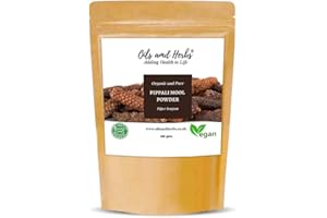 OILS AND HERBS UK Clean Organic Pippali Mool Powder- Piper Longum -100% Pure, Clean and Natural (300)