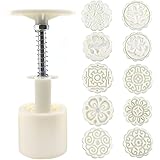 UYUYong Månkaksform 50 g blomma 3D moonkak form form form cookie stamp moonkak form kakstämpel för 10 bakning moonkak press f