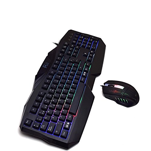 Rm400 combo teclado y ratón led para gamers