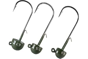 ‎LMAB LMAB Tungsten Ned Rig Jigköpfe bleifrei, Jighead, Jigkopf für Gummifische & Gummiköder am Finesse Rig Ultra-Light, Set zum Barschangeln & Zanderangeln