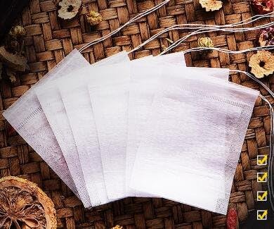 Istloho 100X Tea Bags Empty Paper Tea Filter Bag Disposable Non-woven fabric with Drawstring [Size:7 * 9cm]