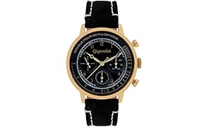 Gigandet G45-004&nbsp;Montre pour Homme &agrave; Bracelet en Cuir Noir