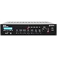 5 Channel 100v Line 4 Zone Mixer Amplifier Bluetooth 19" Background Music System