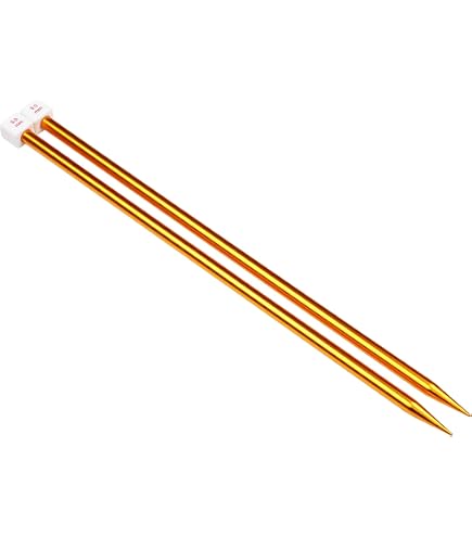 Aiguilles à Tricoter Droites KnitPro Nova 30cm - Métal Nickelé Avec Pointes En Bois