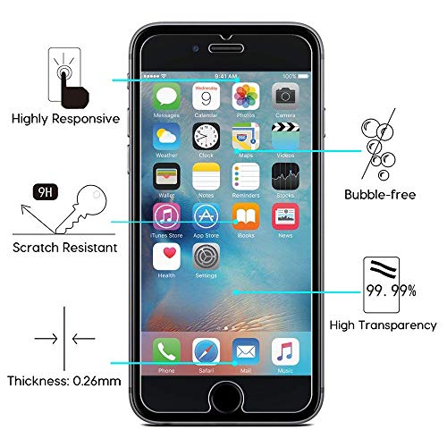 3-Unidades Protector de Pantalla iPhone 8 7 6 6s Vinpie Cristal Vidrio Templado Premium Para Apple iPhone 8 7 6 6s 9H Dureza Alta Definicion 0 3mm 3D Touch Compatibles 3-Unidades Protector de Pantalla iPhone 8 7 6 6s Vinpie Cristal Vidrio Templado Premium Para Apple iPhone 8 7 6 6s 9H Dureza Alta Definicion 0 3mm 3D Touch Compatibles