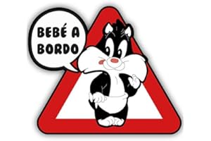 CUAC REVOLUTION Adesivo per bambini a bordo selvatico in vinile stampato per auto incollato esterno