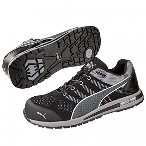 Puma Sicherheitsschuhe Elevate Knit Black Low S1P HRO SRC ESD, schwarz grau - 3