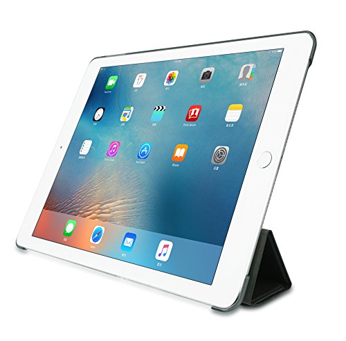 Ozaki O!Coat Slim-Y Versatile 360° smart Schutzhülle für Apple 9,7″ iPad Pro in schwarz [Patentierte Standfunktion | wake/sleep Funktion | Apple Pencil Halterung | Kunstleder] – OC130BK - 4