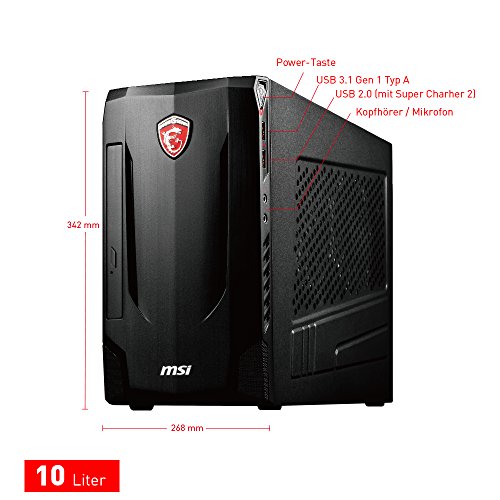 MSI Nightblade MIB VR7RC-245DE Gaming-PC (Intel Core i5-7400, Nvidia GeForce GTX1060 3GB, 8GB DDR4, 128GB SSD, Windows 10 Home) schwarz - 2